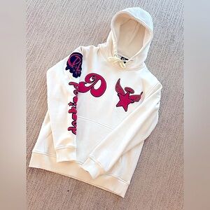 Custom Made Pullover Hoodie with Red Embroidery (Unisex)
